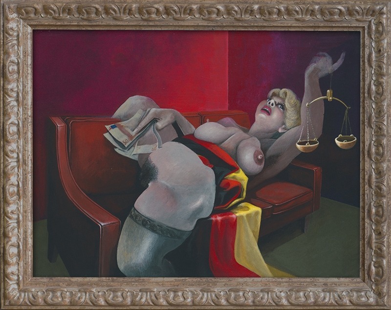 Justicia, Acrylic on canvas, 2007, von Diethard Sohn