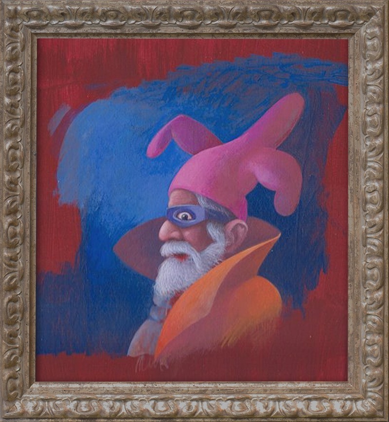 The Cap Dance, Acrylic on paper, 2009, von Diethard Sohn